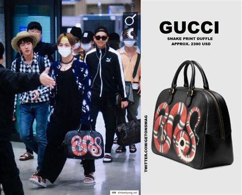 gucci taehyung bag|zoom tv Gucci outfits.